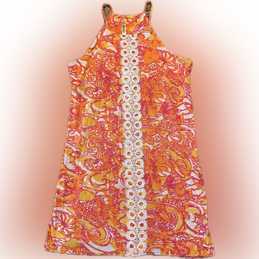 Pink and Orange Dress